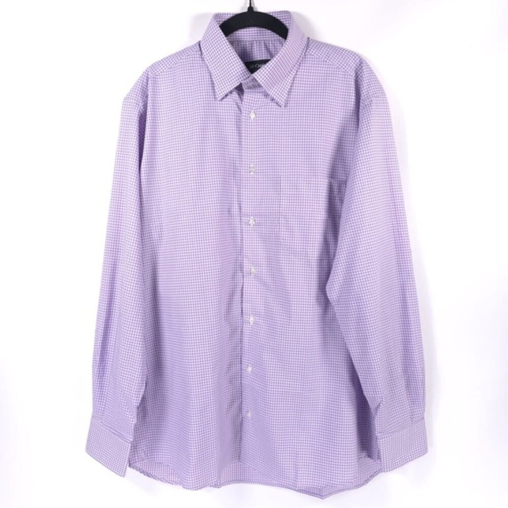St. Croix ITALY🇮🇹MADE Long Sleeve Gingham‎ Button Up Shirt 100% Cotton LARGE